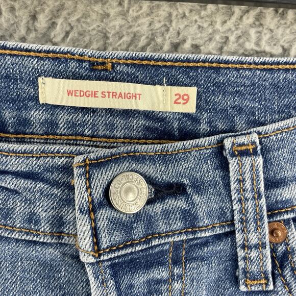 Levi's Women's Straight Leg Jeans - Blue - Picture 5 of 16